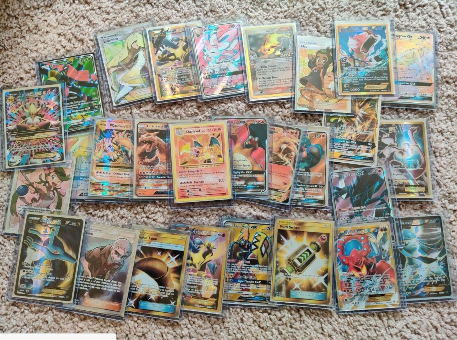 Pokemon Card Lot 10 Official TCG Cards Ultra Rare Included EX GX V MEGA + HOLOS