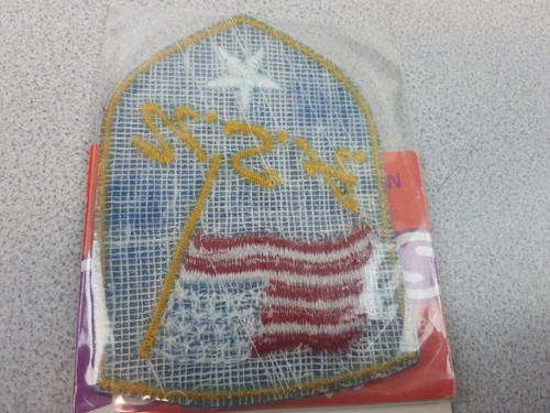 Vintage Voyager USA Iron- On Embroidered Patches Set Of 2 - New (BR28) - Picture 8 of 12