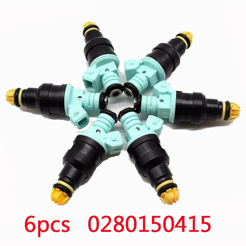 6 inyectores de combustible 0280150415 para BMW 1991-1995 2,5 L 3,0 L 323i 325i 525i M3 Foto 2 de 4