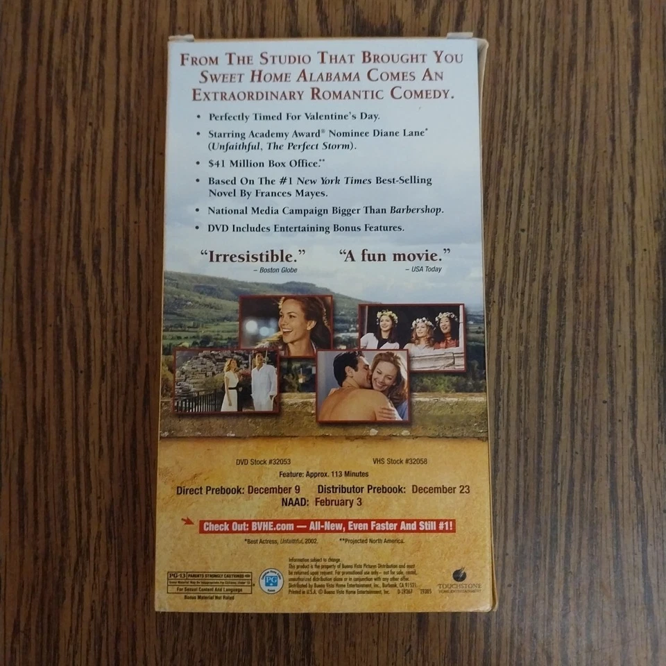 Under The Tuscan Sun VHS Demo Tape 2002 - Image 2 of 4