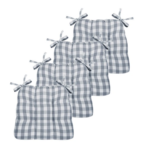 Gingham Plaid Checkered Country Farmhouse Chair Cushions - Assorted Colors - 第 51/54 張圖片