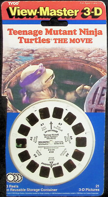 Teenage Mutant Ninja Turtles The Movie 3d View-Master 3 Reel Packet