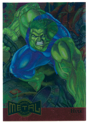 INCREDIBLE HULK 1995 Marvel Metal SILVER BLASTER #5 of 18 Insert 
