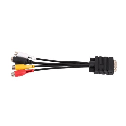 VGA to 3 RCA + S Cable, VGA(Tv-Out) to AV Cable VGA Component for Computer TV - Afbeelding 5 van 8