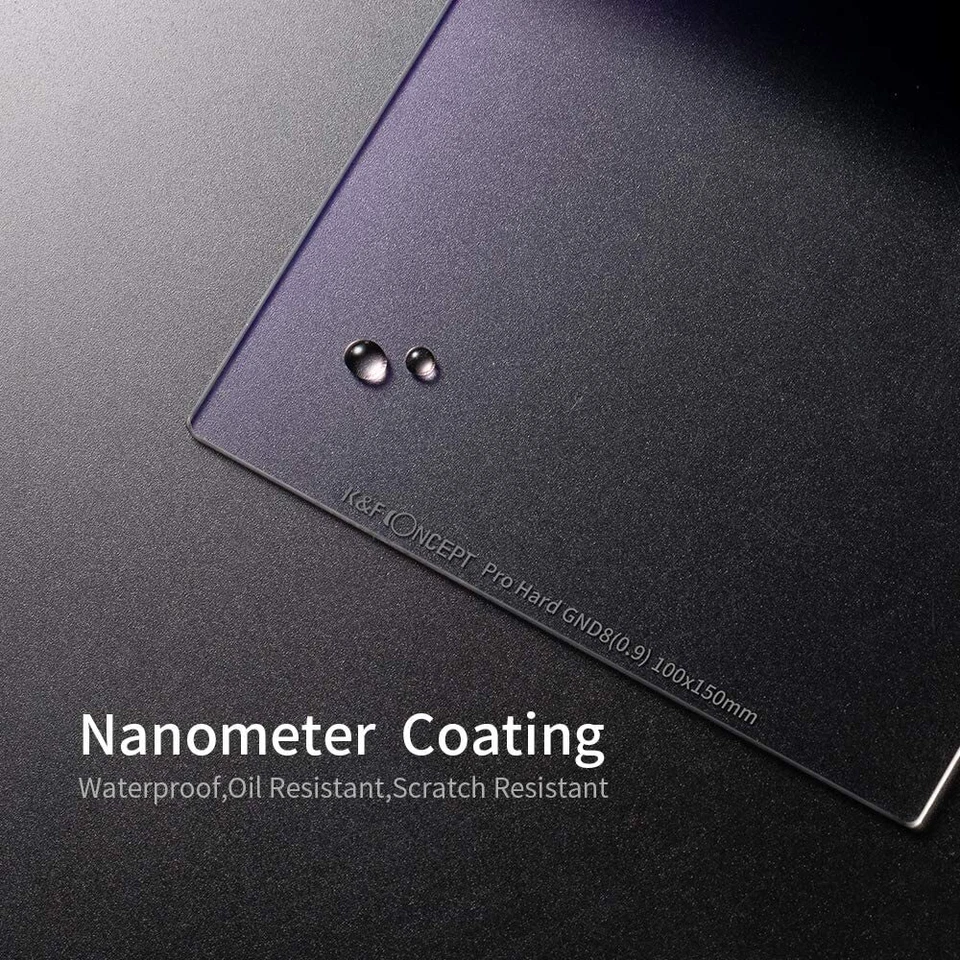K&F Concept 100x150mm GND8 Hard Graduated Neutral Density Filter for Camera Lens - Image 4 of 4