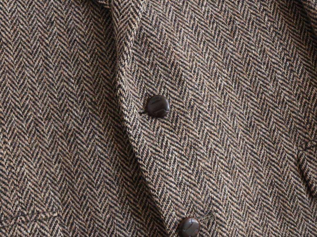 70S Usa Harris Tweed Tailored Jacket Vintage Men's #EB ZCB