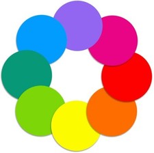 Dry Erase Circles - 8 Pieces Colorful Dry Erase Dot Stickers Table Whiteboard 11