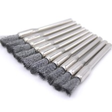 10pcs Stainless Steel Brush Bushing Brush 5mm for Dremel Proxxon Roller Accessory