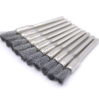 10x Edelstahl Topfbürste Pinsel 5mm für Dremel Proxxon Schleifgerät Schleifer 