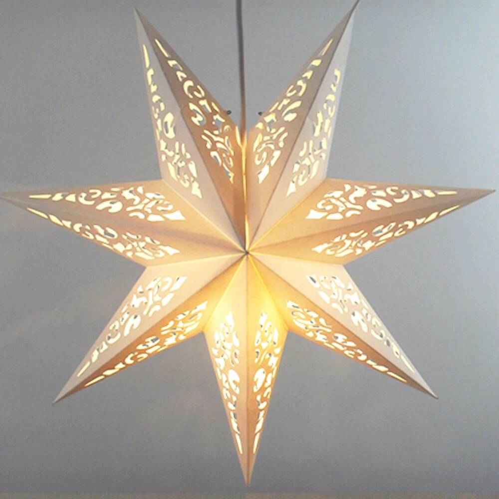 ceiling light shade Hanging Star Lantern White Paper Star Lantern