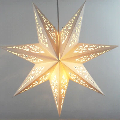 UNBRAND Star Lampshade Festival Light Paper Hanging Lanterns Cover 45cm