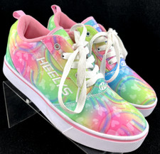 Heelys Pro 2 Multicolored Rainbow Rolling Lace Up Skate Shoes Youth 6 Women's 7