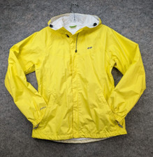 Koppen Jacket Womens Small Yellow Rain Coat Hooded Outdoor Active