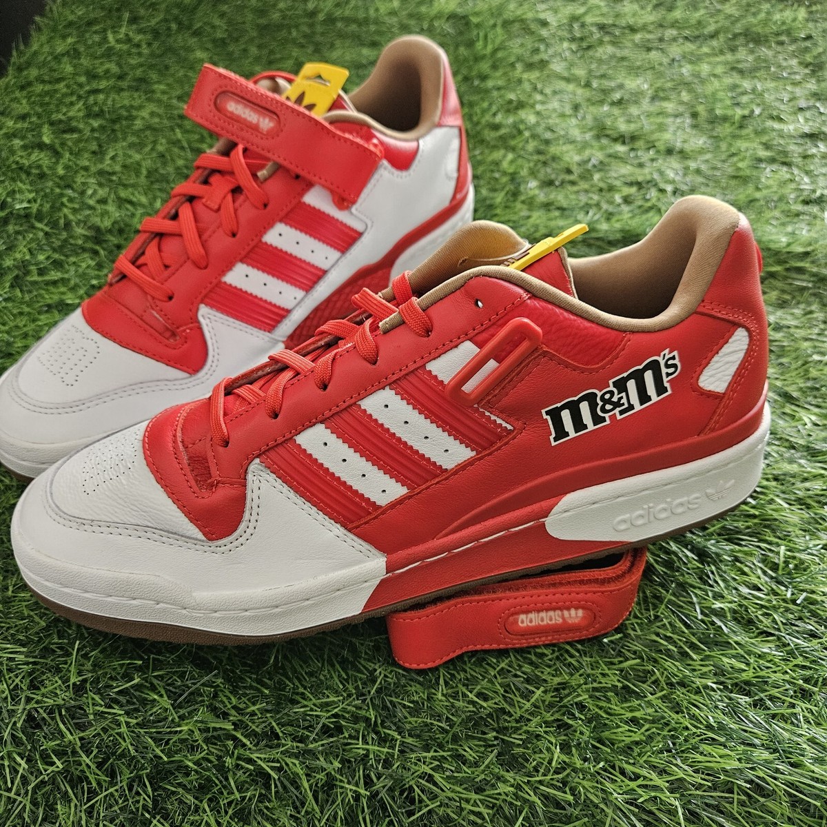 Adidas M&M's X Forum Low '84 Shoes Men's SIze 9.5 Red, White