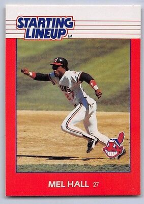 Starting Lineup 1988 MEL HALL SLU CLEVELAND INDIANS Loose With Card Starting Lineup 1988 MEL HALL SLU CLEVELAND INDIANS Loose With Card
