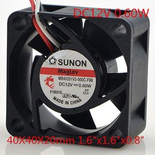 SUNON Cooling Fan MB40201V2-000C-F99 12V 0.60w 4020 40x40x20mm 1.6"x1.6x0.8"