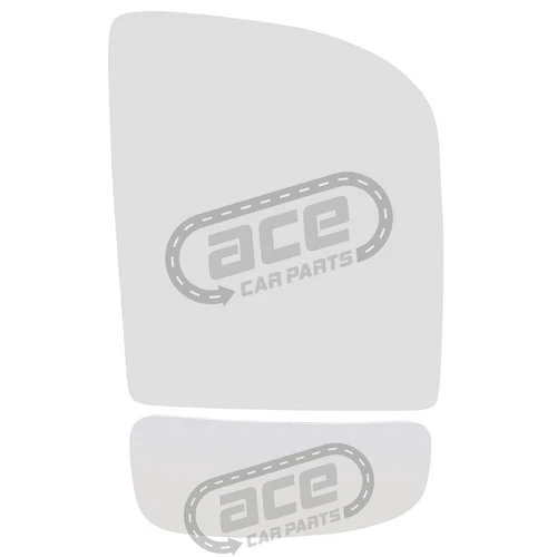 MAN TGE 2017-> Upper & Lower Mirror Glass Set Heated Drivers Side Right Clip On