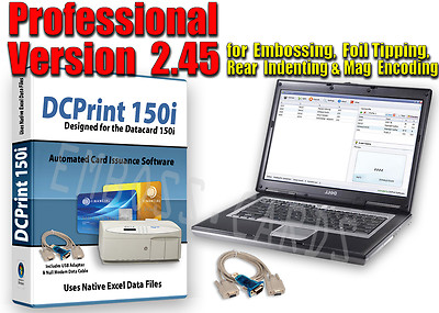 NOTEBOOK + DCPrint PRO 150i Card Software BUNDLE  for Datacard 150i Embosser