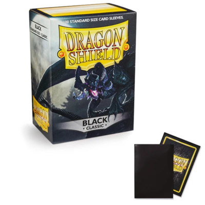 Dragon Shield Sleeves: Standard - Classic - Black (100 ct.)