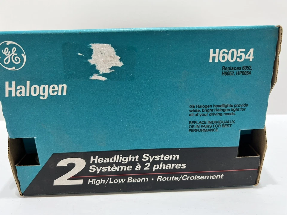 Sistema de 2 faros halógenos rectangulares de haz alto/bajo GE H6054 (2B1)  Foto 2 de 4