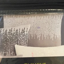 Euro Sham Catherine Malandrino Twilight Pillow pale grey blue w/white  MSRP $120