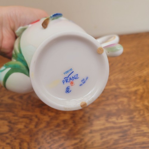 Franz Porcelain 3D Hummingbird Coffee Pot FZ00132 Boxed - Picture 12 of 13