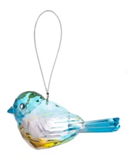 Ganz Crystal Expression Acrylic Graceful Bird Ornament Light Blue/Green 3 1/2"