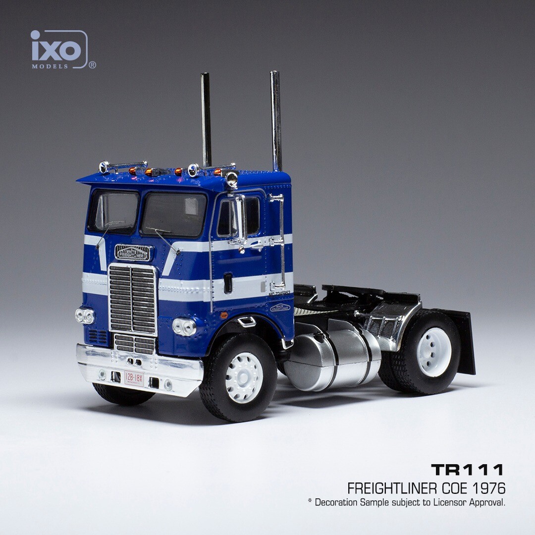 IXO MODEL TRUCKS FREIGHTLINER COE 1976 BLUE/WHITE 1-43 SCALE TR111