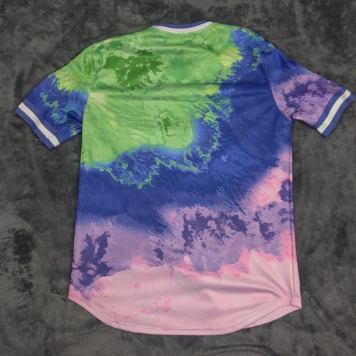 Camiseta deportiva de práctica de bateo Pro Standard de los Dodgers de Los Ángeles tie-dye grande para hombre - Imagen 5 de 6