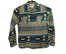 Levi's Western Pearl Snap Shirt Mens M Multicolor Southwestern Long Sleeve