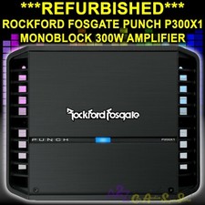 ROCKFORD FOSGATE P300X1 AMP 1CHANNEL 600W MAX SUBWOOFERS SPEAKERS AMPLIFIER R/B