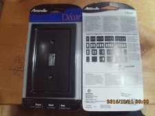 Amerelle Wallplate Cast Metal Black 1-Toggle 57TBK