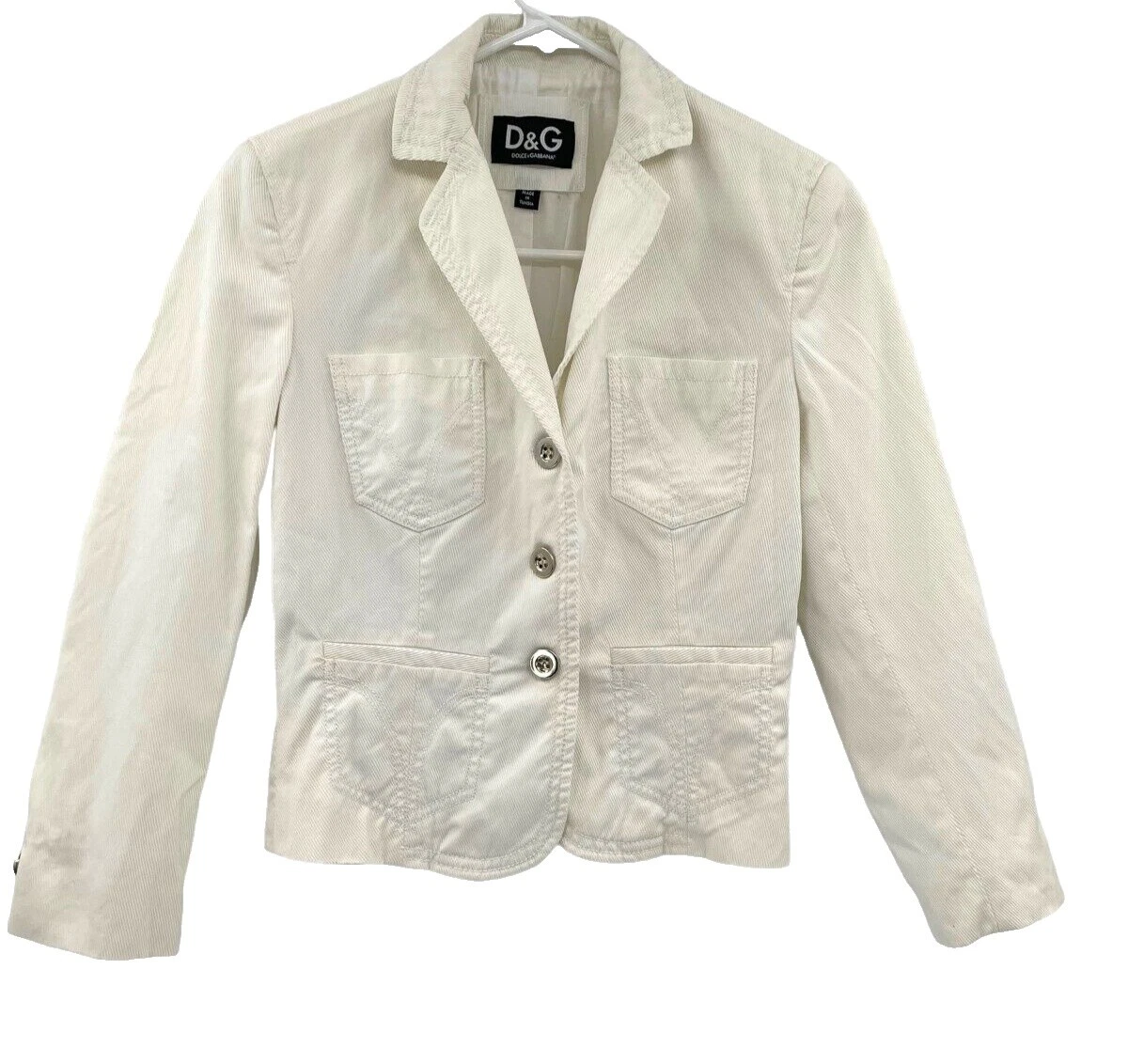 Blanco Dolce&Gabbana abrigos, chaquetas y chalecos para Mujeres