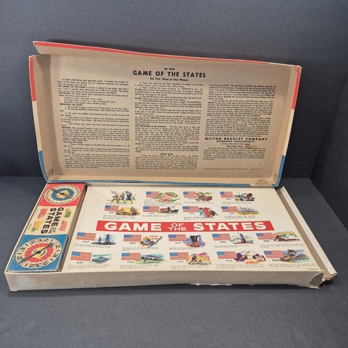 Vintage 1960 Game of the States by Milton Bradley Board Game Complete MB #4920 - Picture 6 of 17