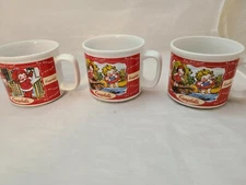 3 Lot Vtg CAMPBELL'S SOUP MUGS Cups Campbell's Kids The Seasons M'm M'm Good!  