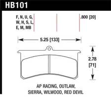 Hawk Aerospace Components / AP Racing / Brakeman / CNC / Coleman / Outlaw DTC-60