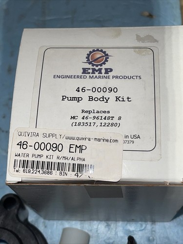 EMP MARINE,PUMP BODY KIT,REPLACES:MC 46-96148T 8.P/N 46-00090. - Picture 2 of 5