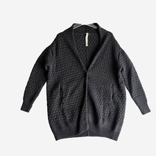 Lululemon Merino Wool Charcoal Gray Cardi All Day Oversized Cardigan XS/S