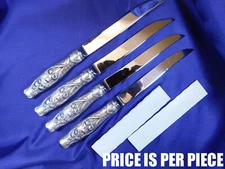WHITING / GORHAM LILY OF THE VALLEY STERLING SILVER STEAK KNIFE - NEARLY NEW
