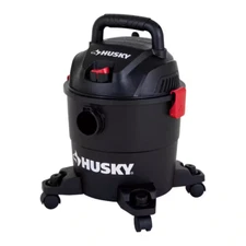 HUSKY 4 Gal. Poly Wet/Dry Vac with Filter, Hose, and Accessories