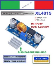 riduttore di tensione XL4015 in 4-38V out 1,25-36V 5A step down converter DC-DC