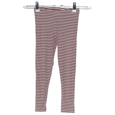 H&M, Leggings, Größe: 116, Weiß/Rot, Baumwolle/Elasthan, Streifen #CHl