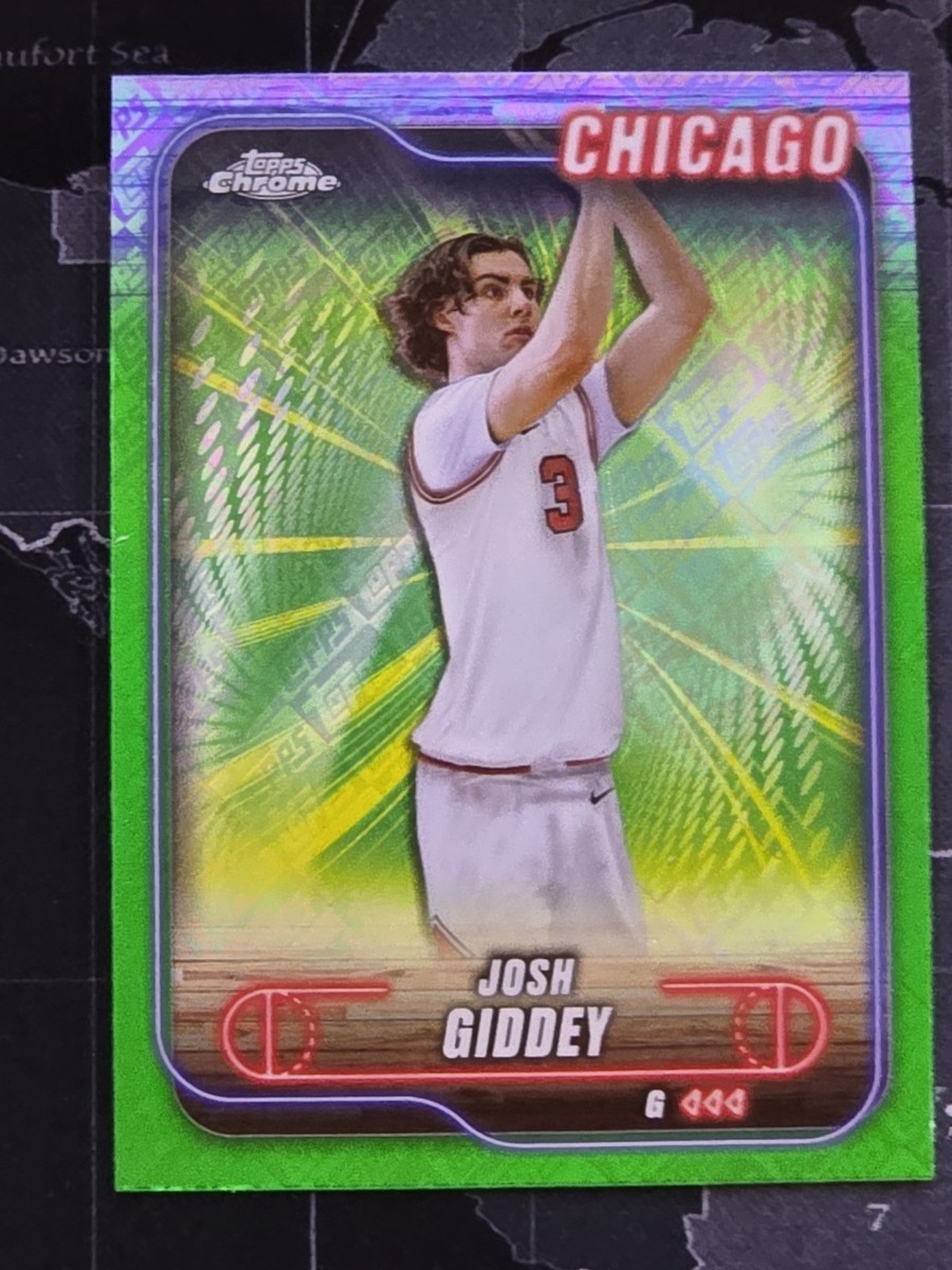 2024-25 Topps Chrome Basketball - #76 Josh Giddey (Topps Green