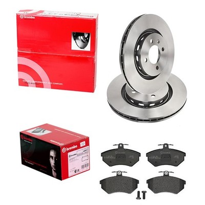 brembo BREMSSCHEIBEN 280mm + BELÄGE VORNE passend für VW GOLF 2 GTI G60 CORRADO