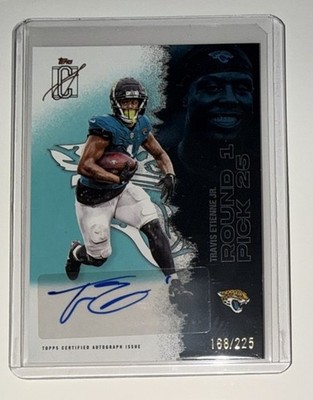 2025 Topps Signature Class Travis Etienne Jr. Teal Auto /225 #27 Jaguars Saints