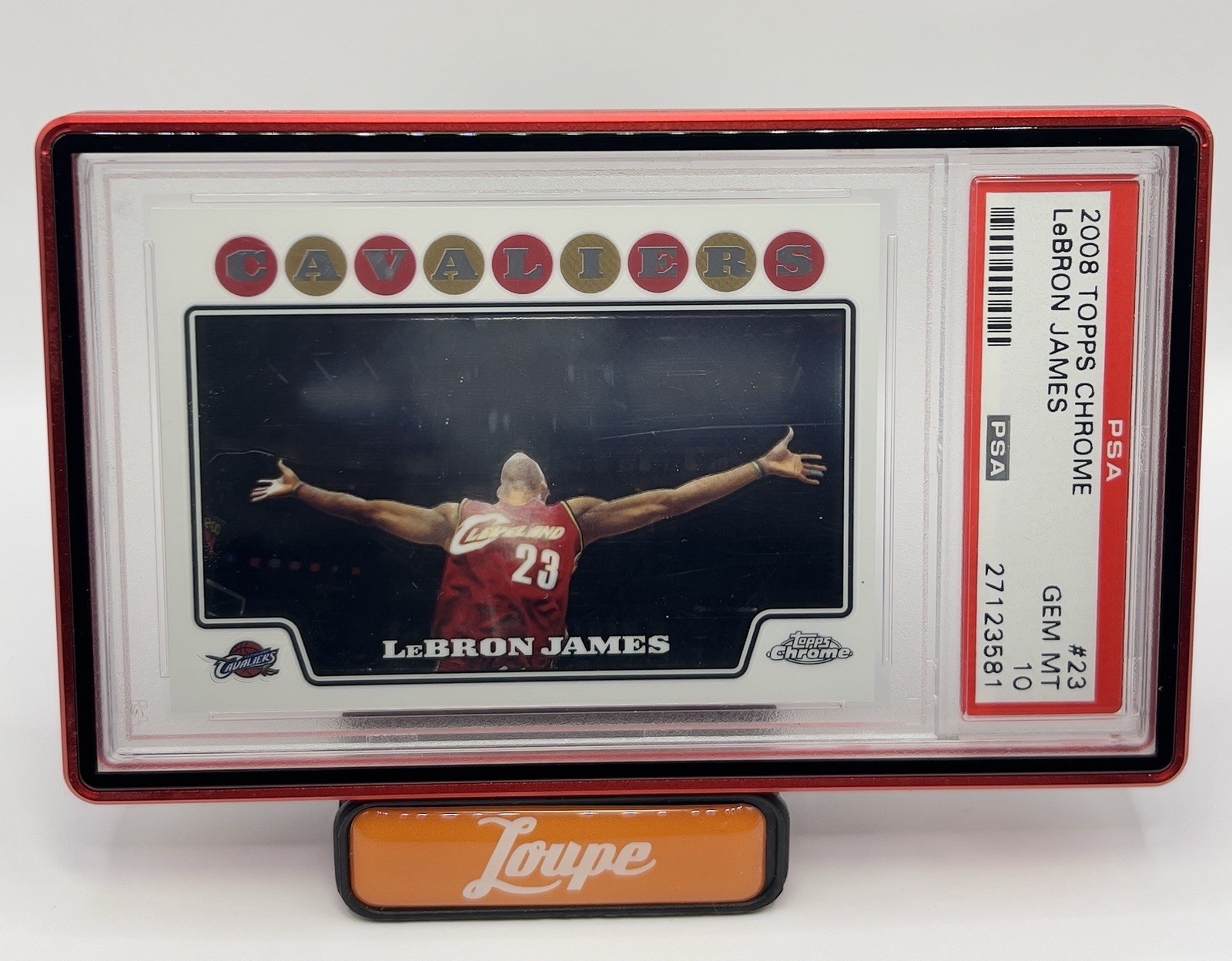 2008-09 Topps Chrome LeBron James Cavaliers #23 PSA 10