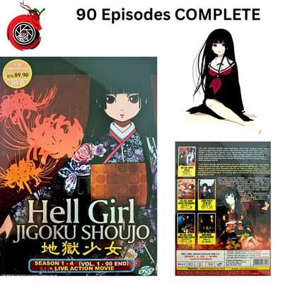 Jigoku Shoujo HELL GIRL Anime DVD Season 1-4 (1-90) Complete Series + Live Movie
