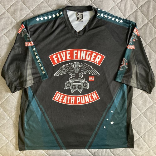 Five Finger Death Punch Ground Crew Jersey Shirt Herren 2XL XXL Alpha Dog FFDP