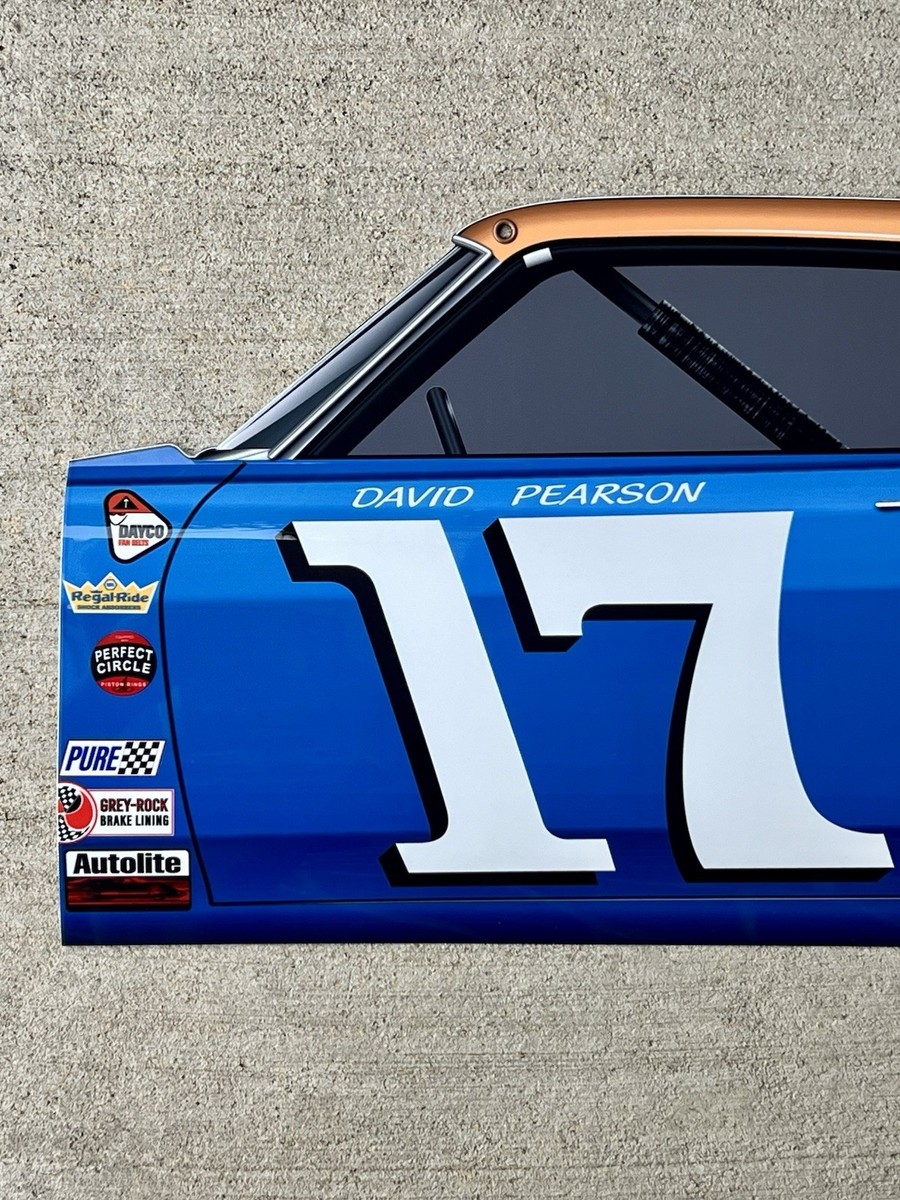 WOW!!! Holman-Moody David Pearson 1968 Ford Torino Door Style Sign