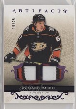 2021 Upper Deck Artifacts Purple Material Relics 19/25 Rickard Rakell #95 11cu
